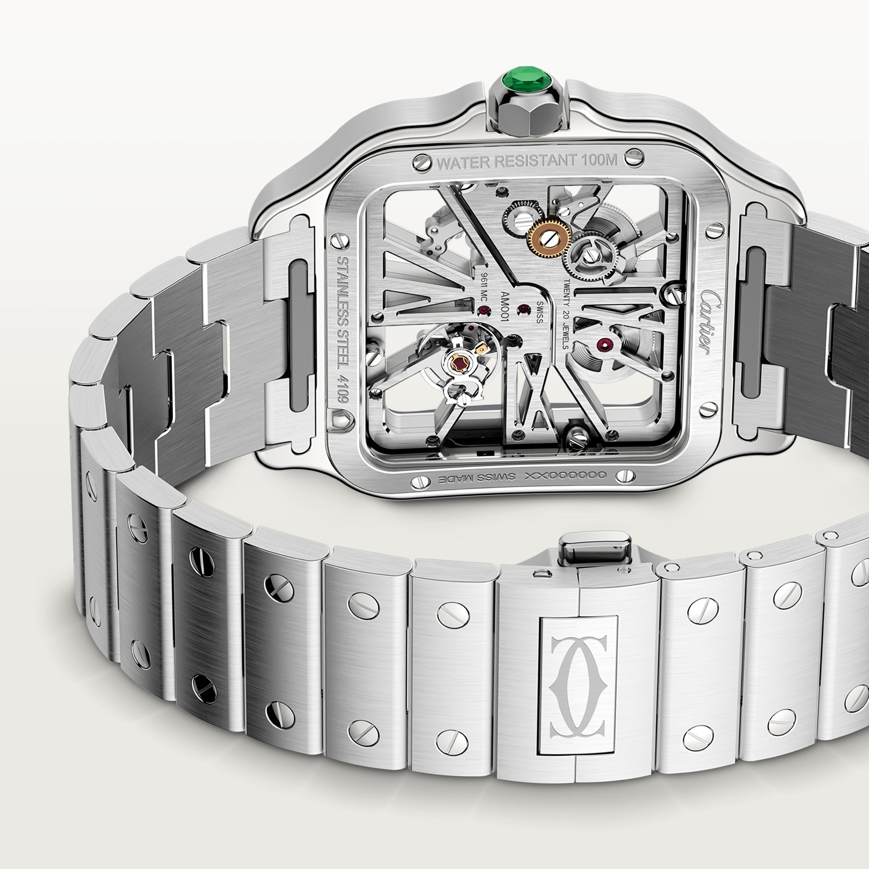 Cartier Santos de Cartier Skeleton Large Model WHSA0028 view 6