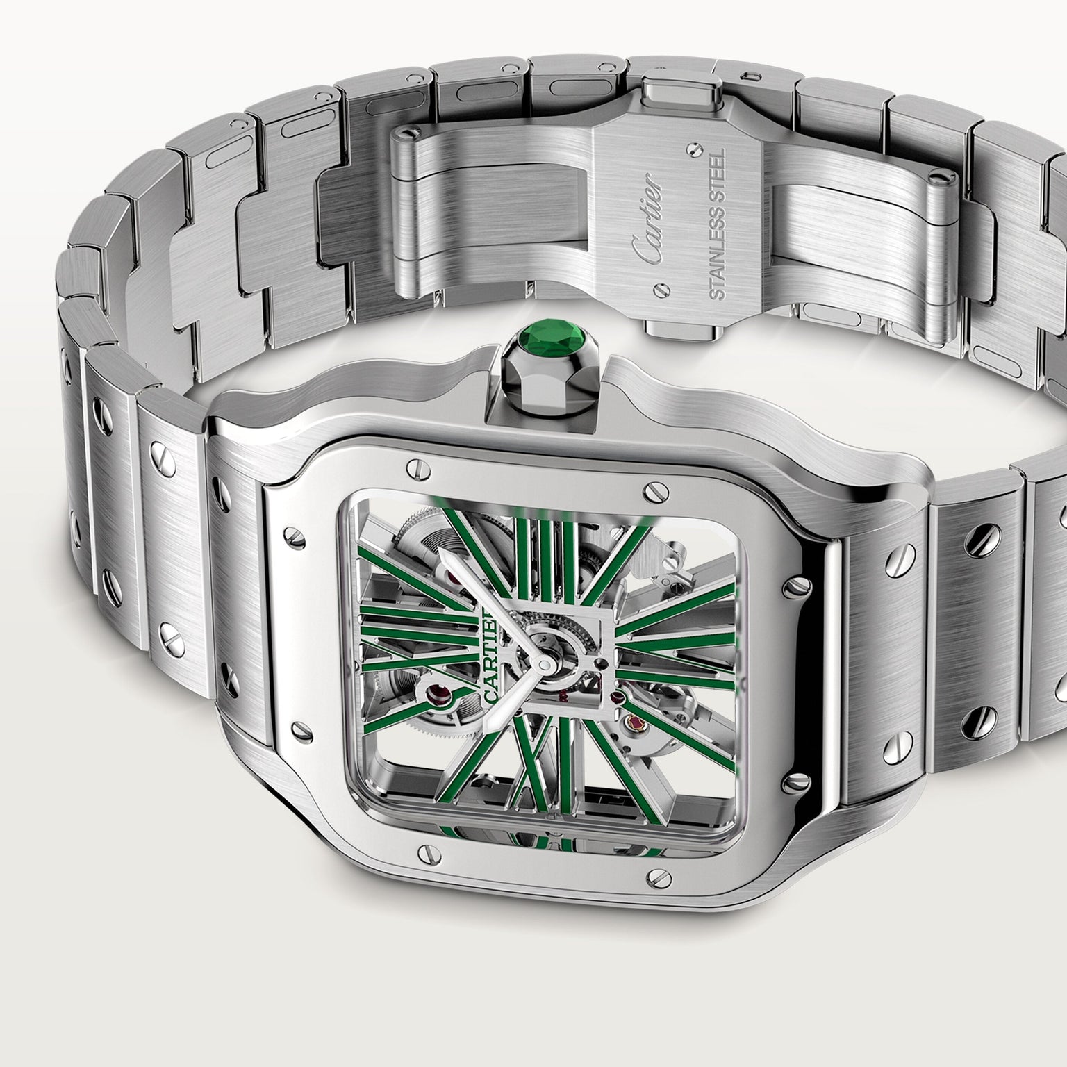 Cartier Santos de Cartier Skeleton Large Model WHSA0028 view 7