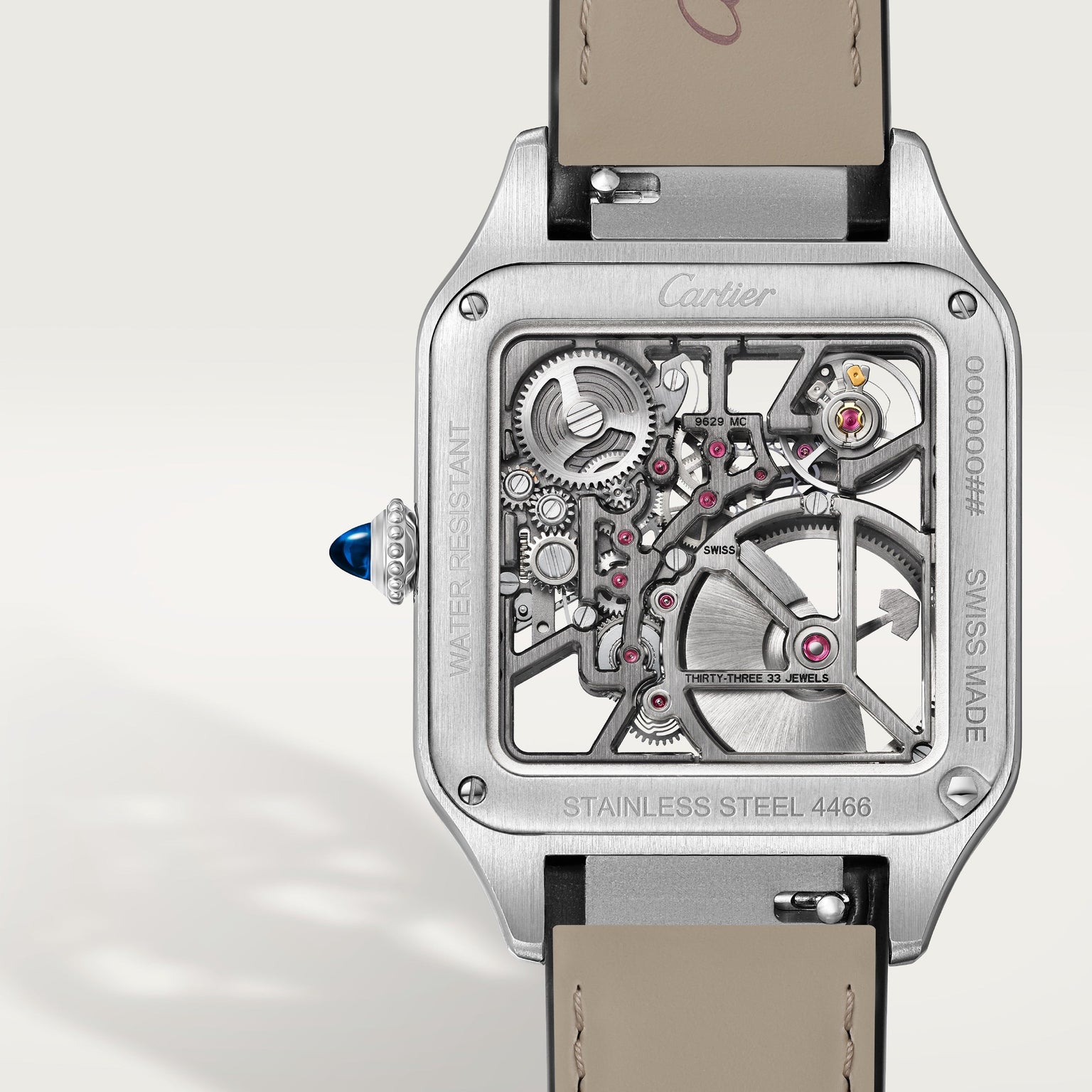 Cartier Santos-dumont Skeleton Equipped with A Micro-rotor Large Model WHSA0044 view 5