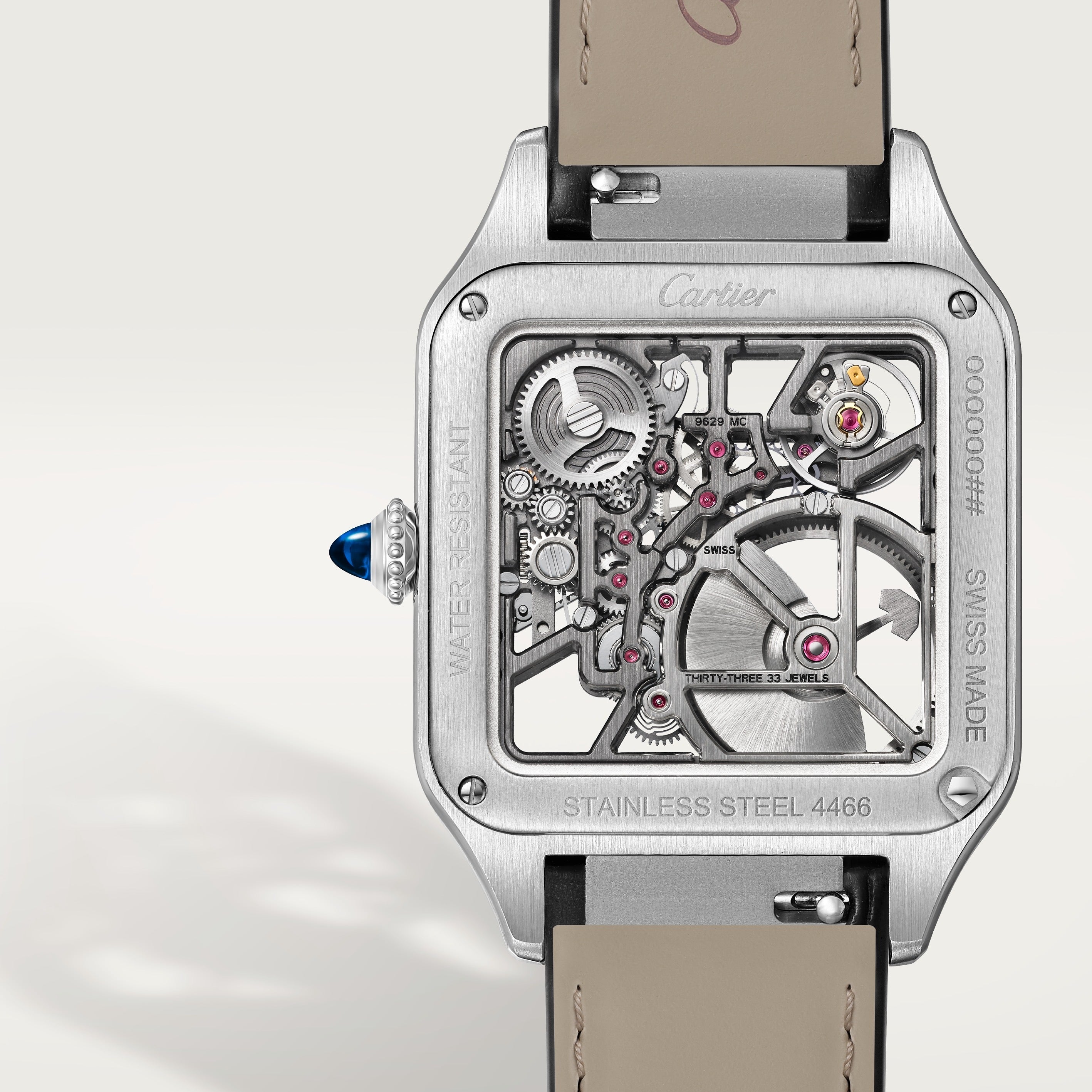 Cartier Santos-dumont Skeleton Equipped with A Micro-rotor Large Model WHSA0044 view 5