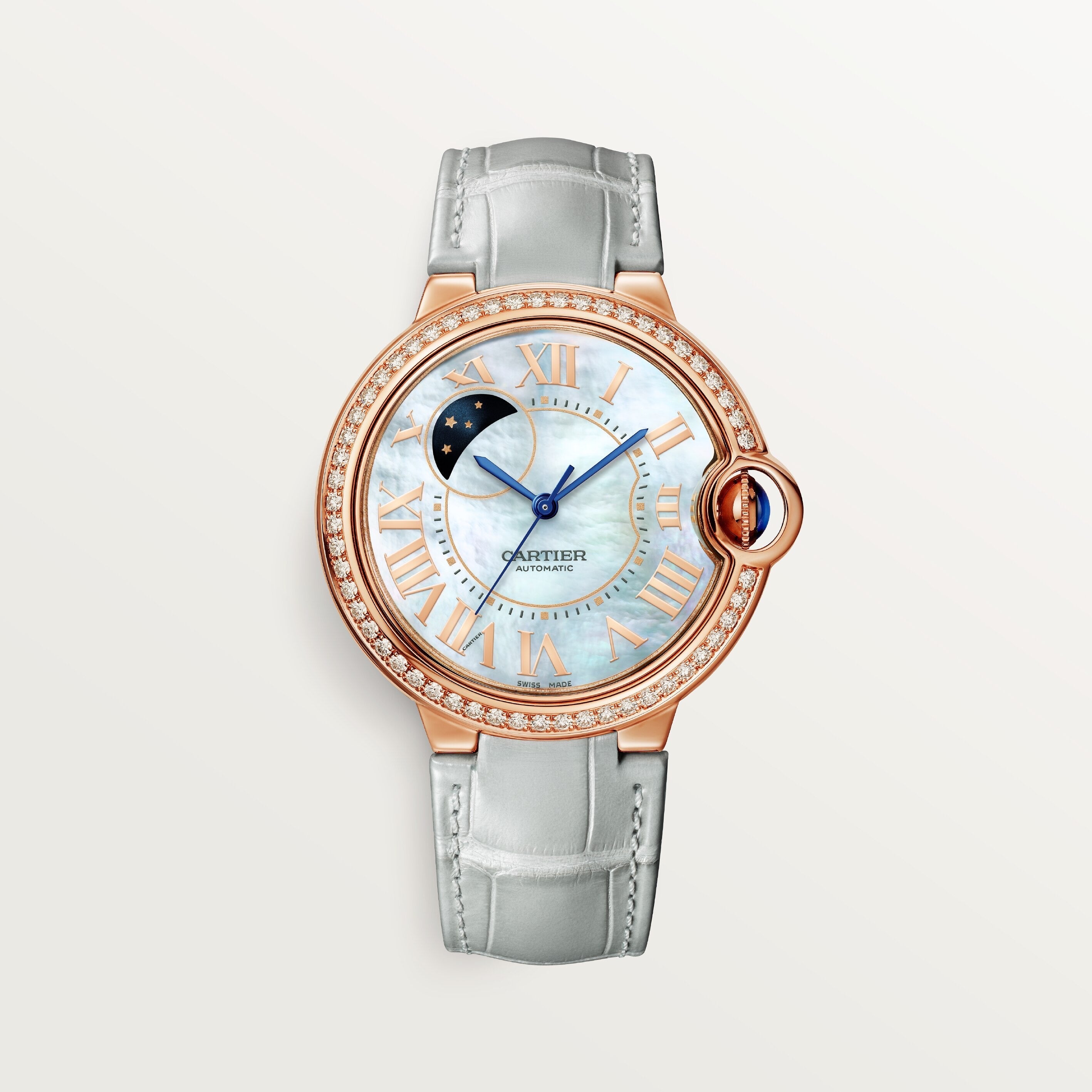 Cartier Ballon Bleu de Cartier 36mm WJBB0086 front on white background