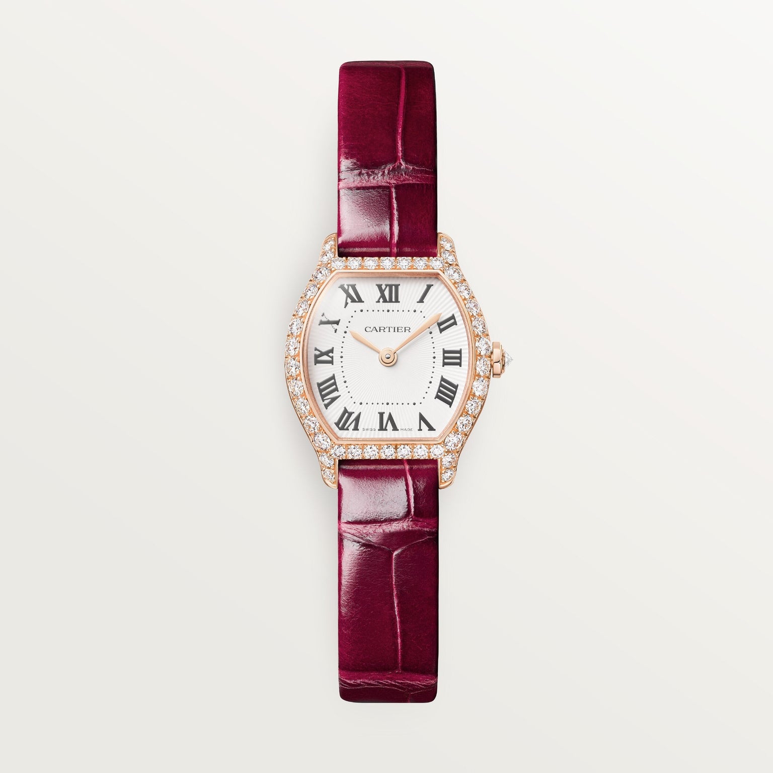 Cartier Tortue Mini Model WJTO0011 front on white background