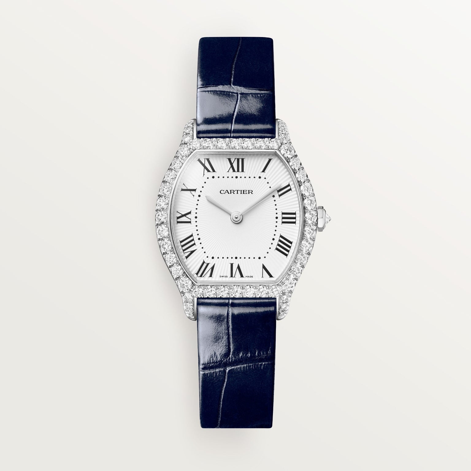Cartier Tortue Small Model WJTO0014 front on white background