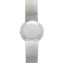 A minimalist Vacheron Constantin White Gold Diamond Bezel wristwatch featuring a blank, featureless round face with no visible markings or hands.