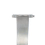 Side view of the Audemars Piguet Steel Dress Watch featuring a silver mesh metal band, displayed on a white background.