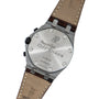 Back view of the Audemars Piguet Royal Oak Offshore Safari watch with leather strap, displaying engraved text and serial numbers.
