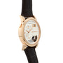 Lange & Söhne Lange 1 Tourbillon wristwatch with leather strap, white dial, and small date display.
