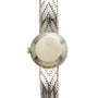 The Zenith Ladies Cocktail Watch is displayed from the back, showcasing its round case and textured metal band.
