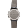 Back of a Patek Philippe Multi-Scale Chronograph watch engraved with 175e Anniversaire 1839-2014, featuring a black leather strap.