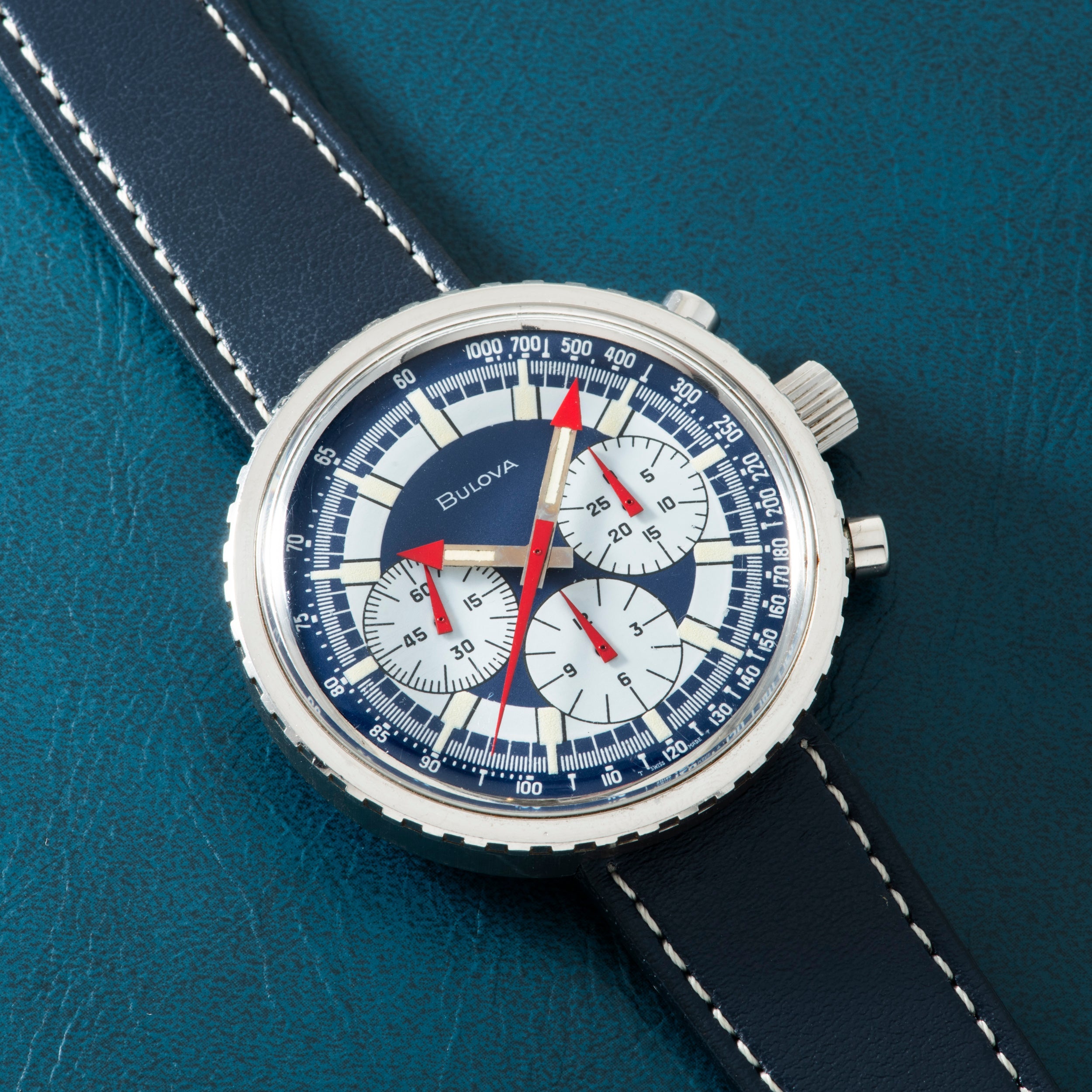 50's〜60'sgloverall Bulova Bulova Chronograph C 'Stars & Stripes'