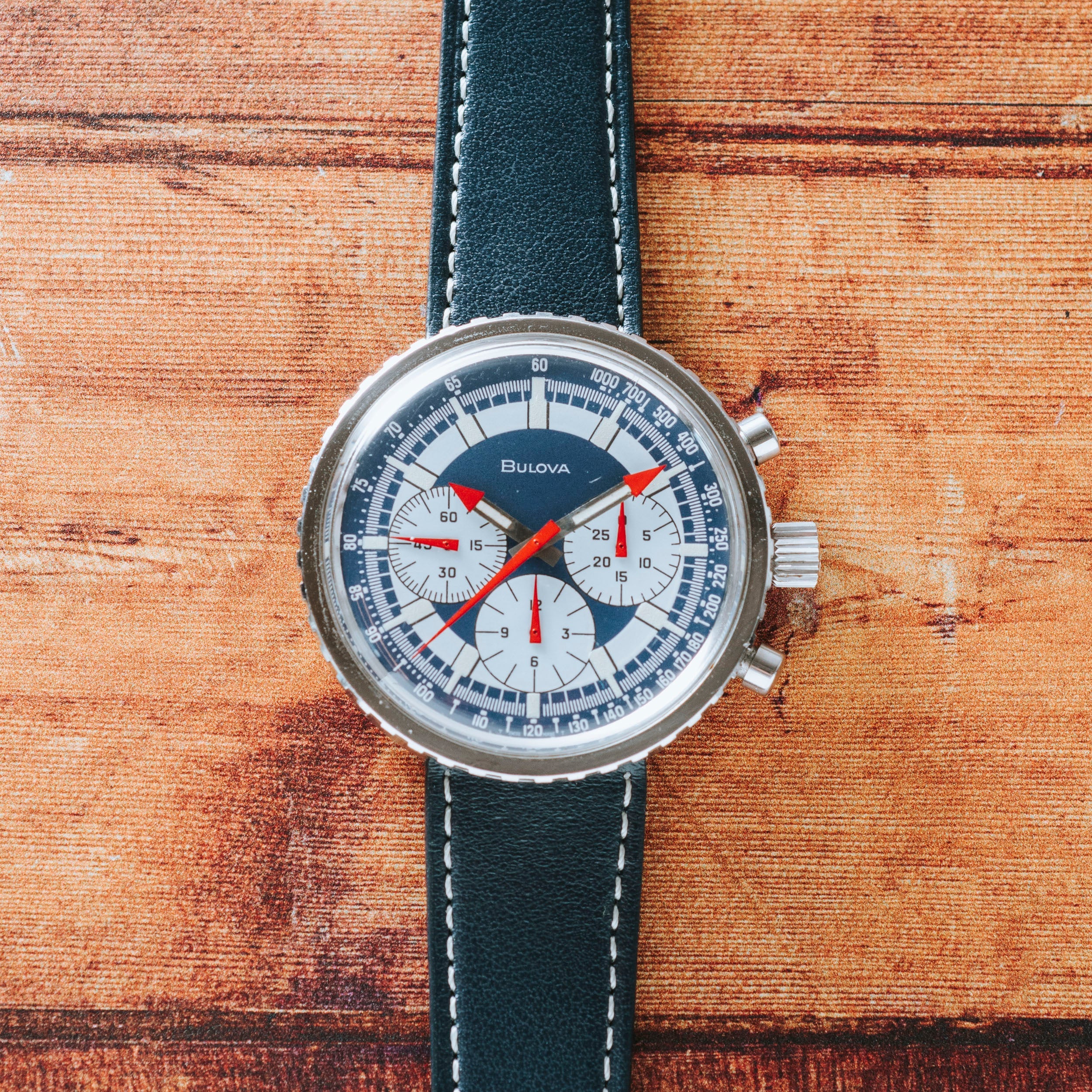 50's〜60'sgloverall Bulova Bulova Chronograph C 'Stars & Stripes'