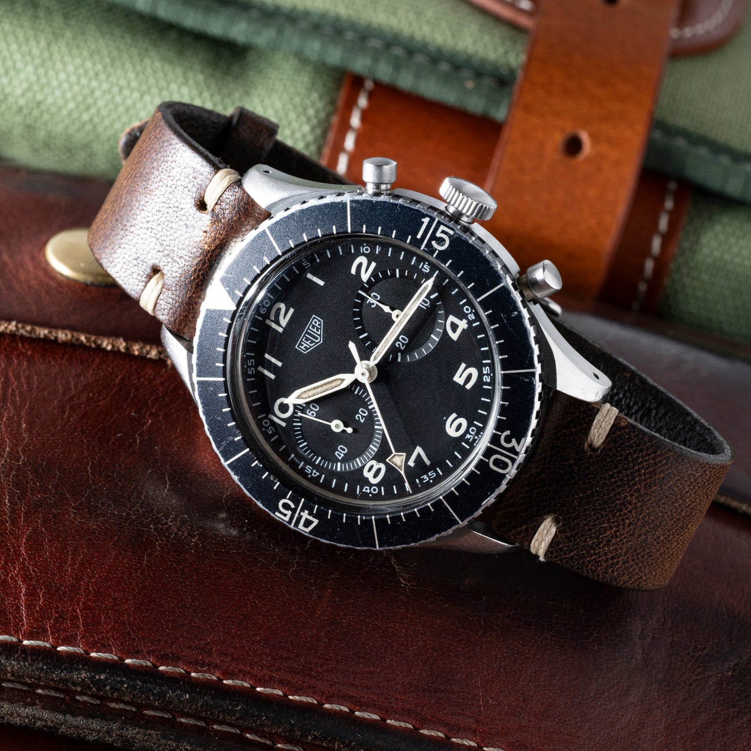 Heuer Bundeswehr Flyback Chronograph - Image 11