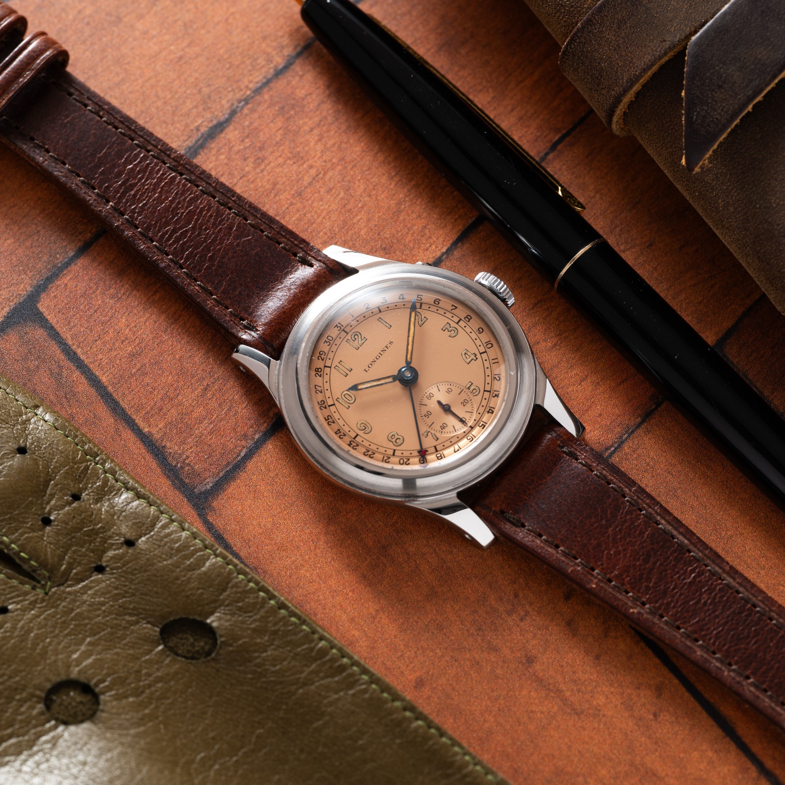 Longines 'Salmon' Pointer Date - Image 11