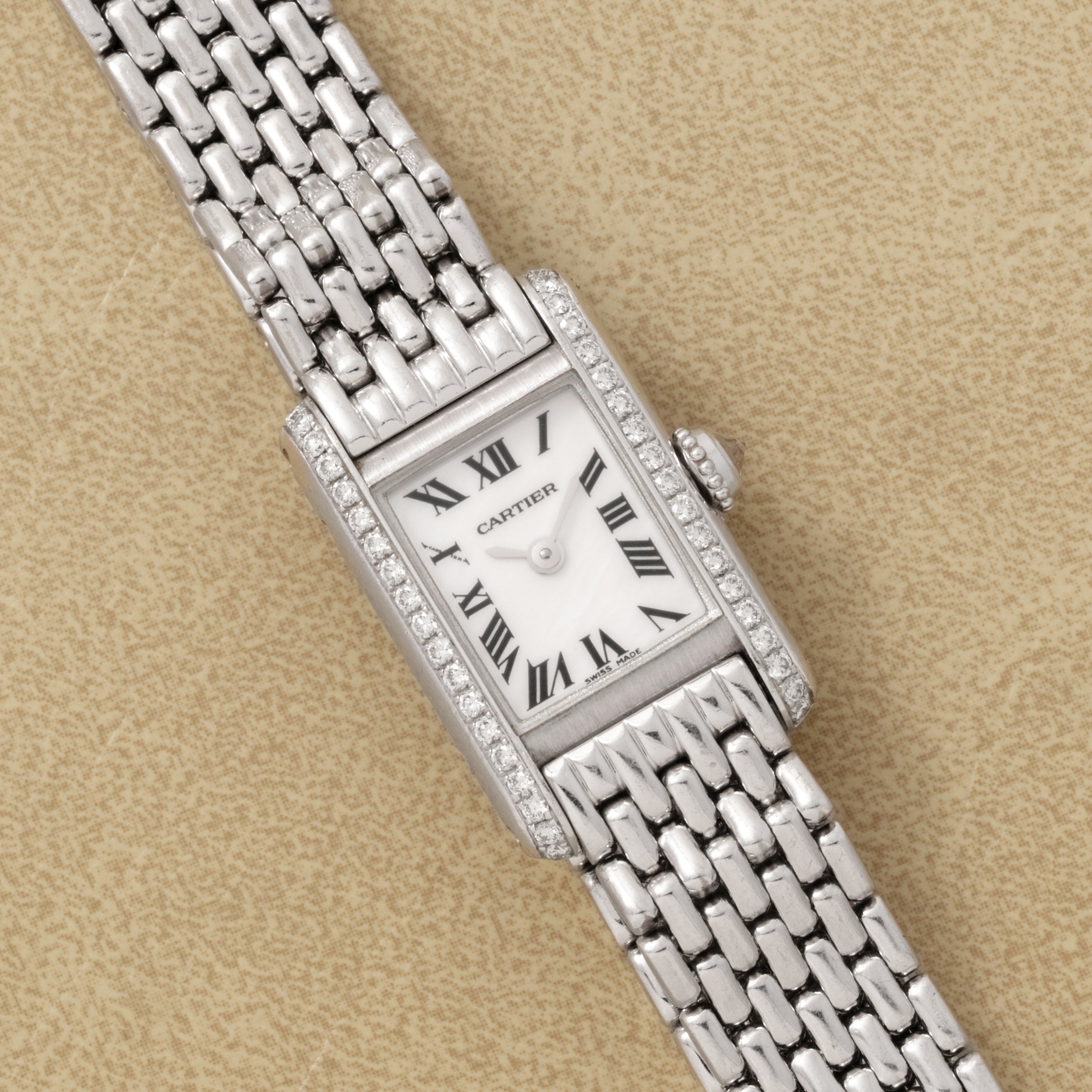 Cartier Tank Mini Diamonds 'MOP'