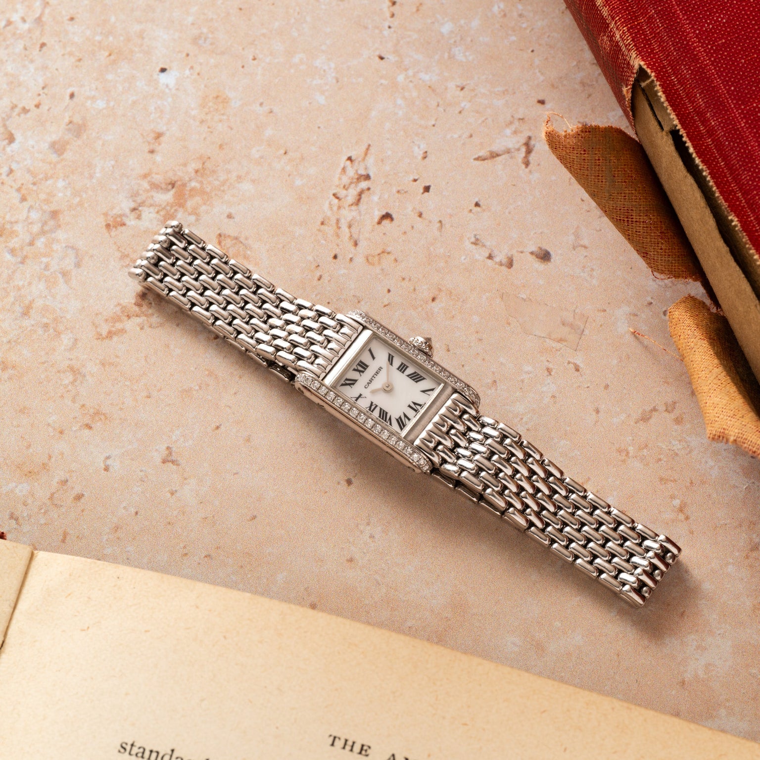 Cartier Tank Mini Diamonds 'MOP'