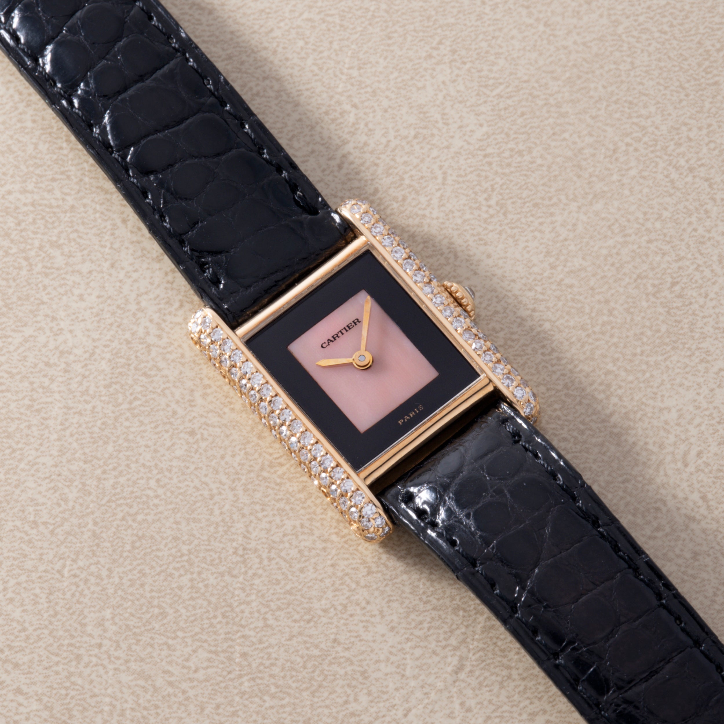 Cartier Cartier Tank 'Onyx and Coral'