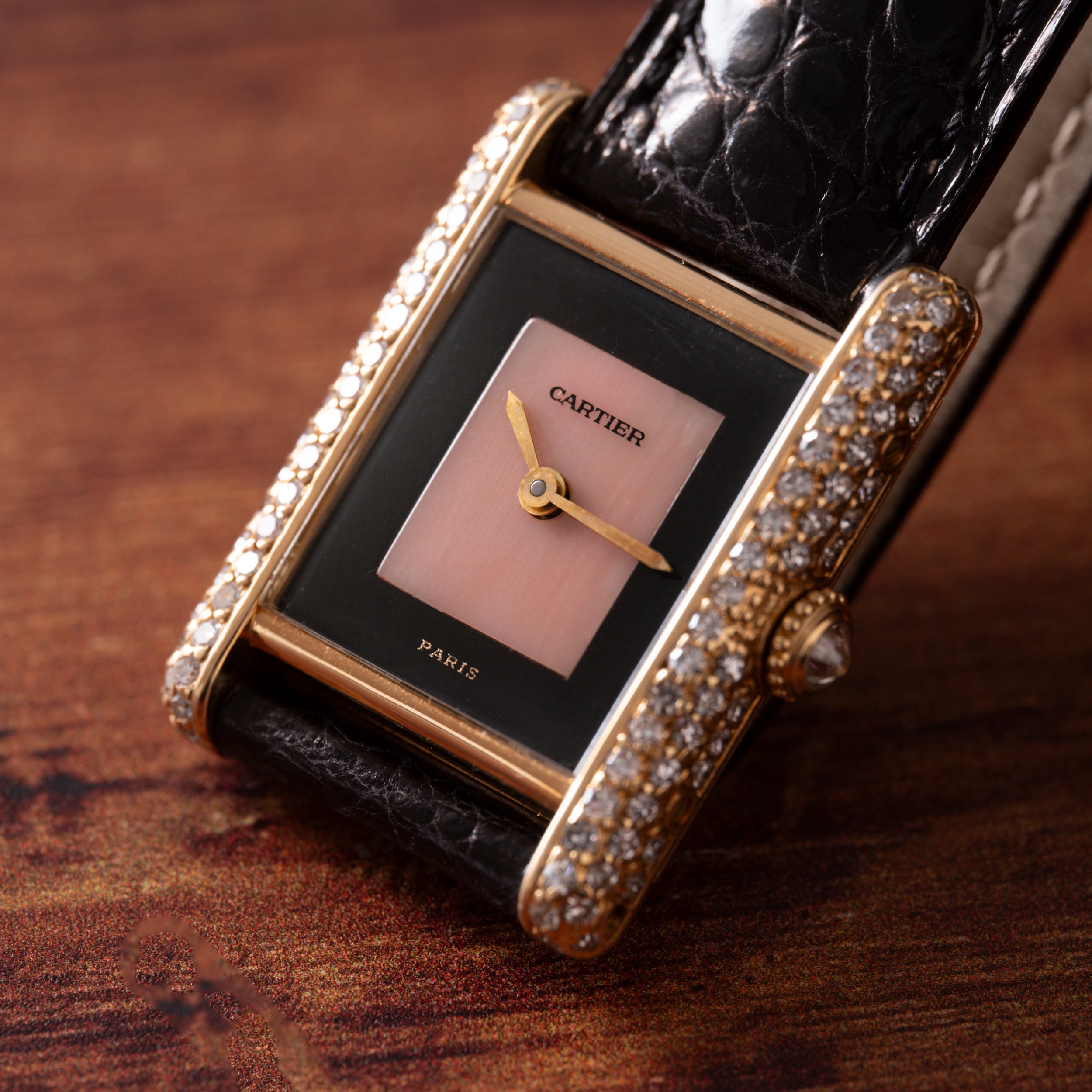 Cartier Cartier Tank 'Onyx and Coral'