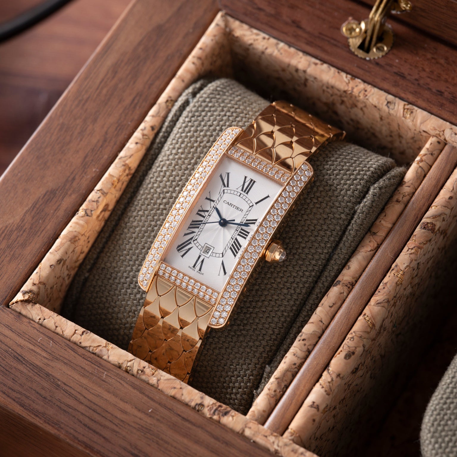 Cartier Tank Americaine Automatic Diamonds