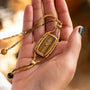 Gucci Tiger's Eye Sautoir Timepiece Necklace
