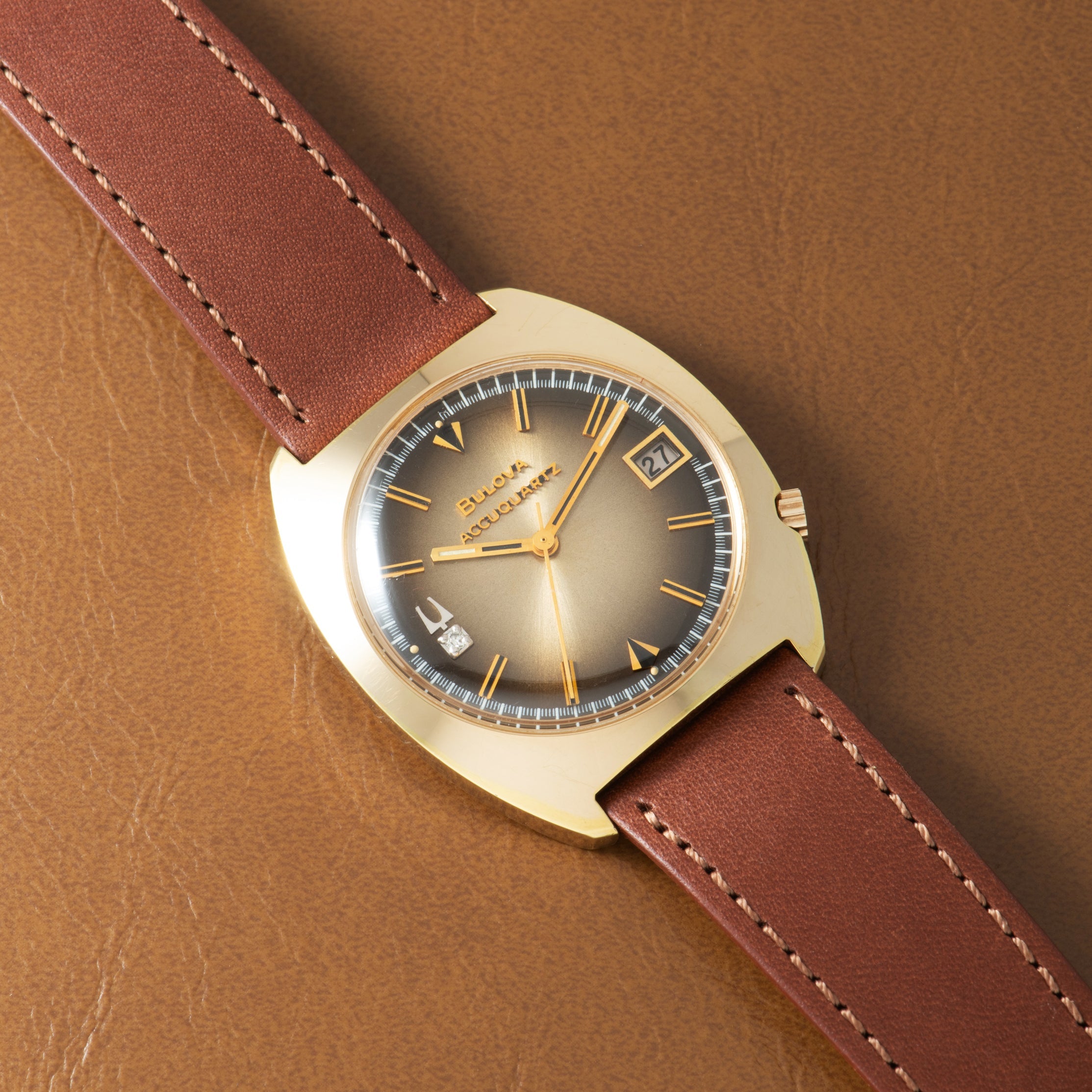 Bulova Accutron Accuquartz 'Gold Fumé'