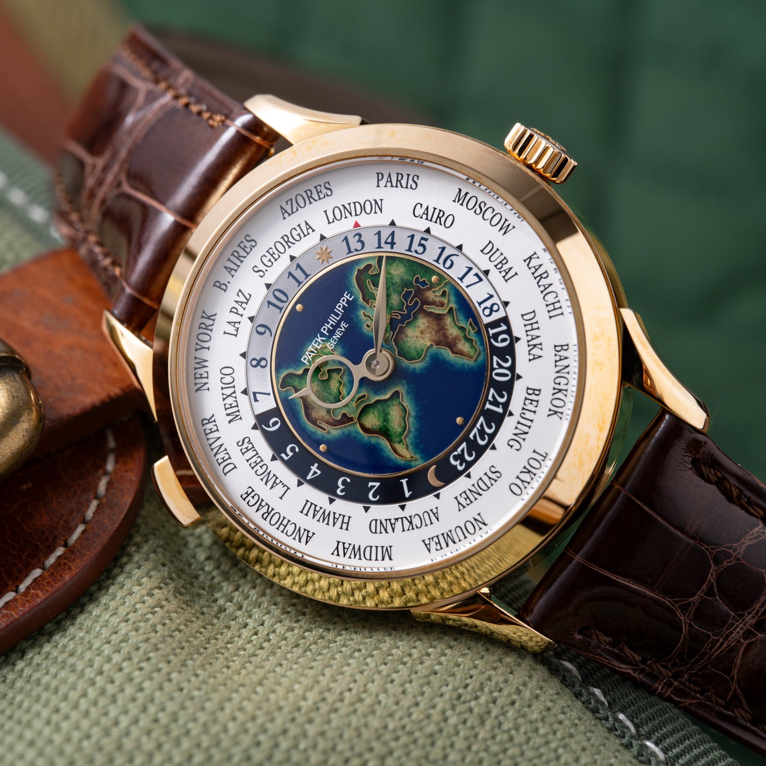 Patek Philippe World Time Grand Feu Cloisonné
