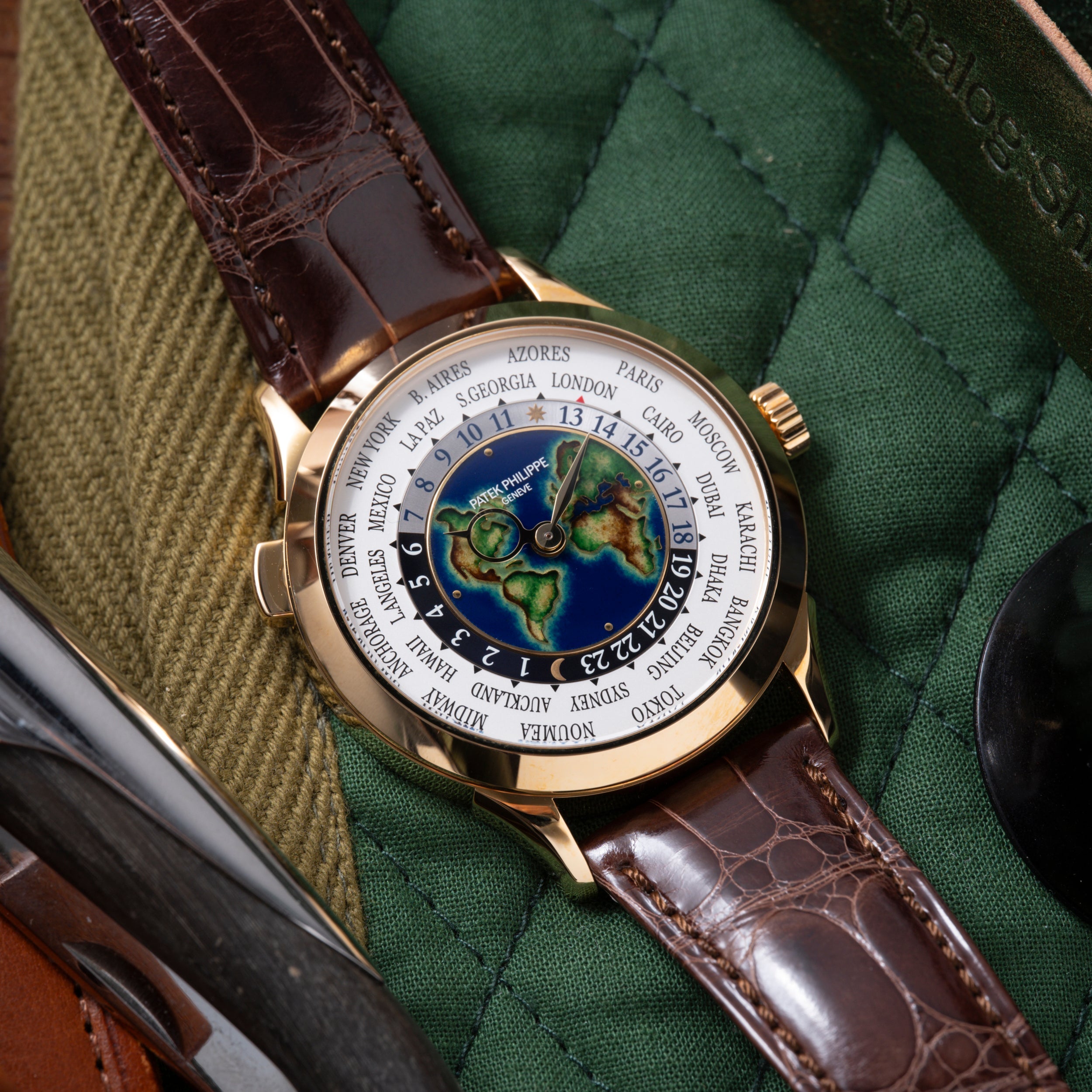Patek Philippe World Time Grand Feu Cloisonné