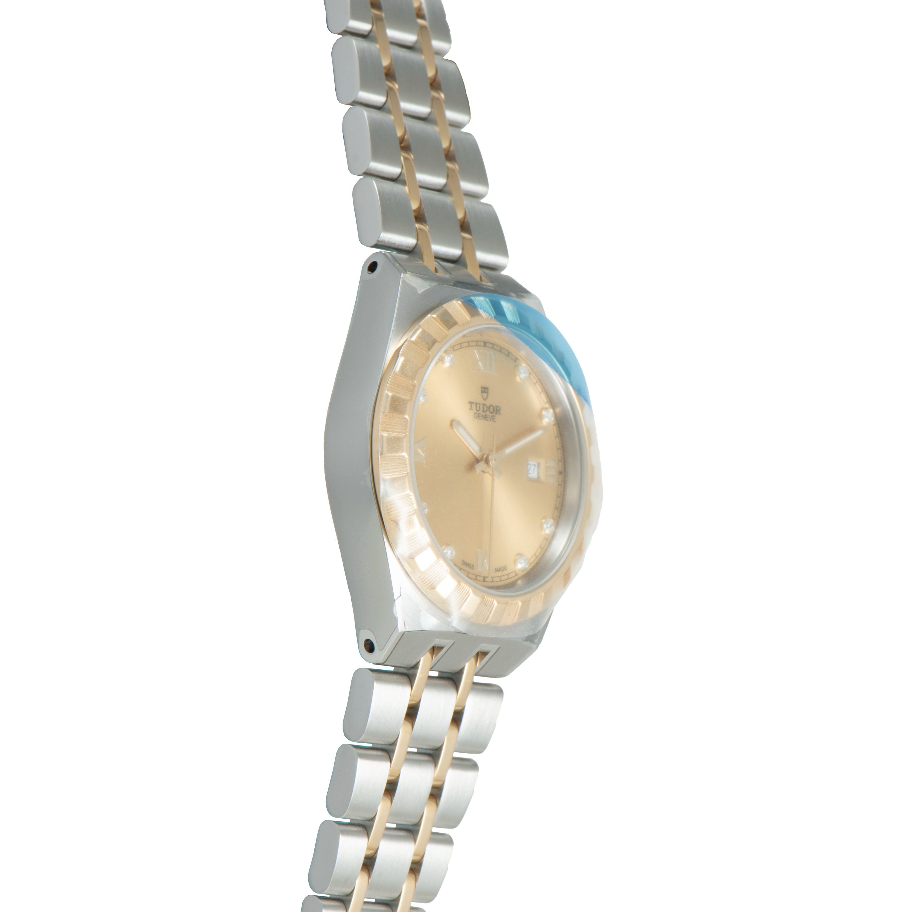 Royal | 27.5mm, Steel & Gold, Champagne Dial