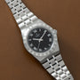 Royal | 33.5mm, Steel, Black Dial