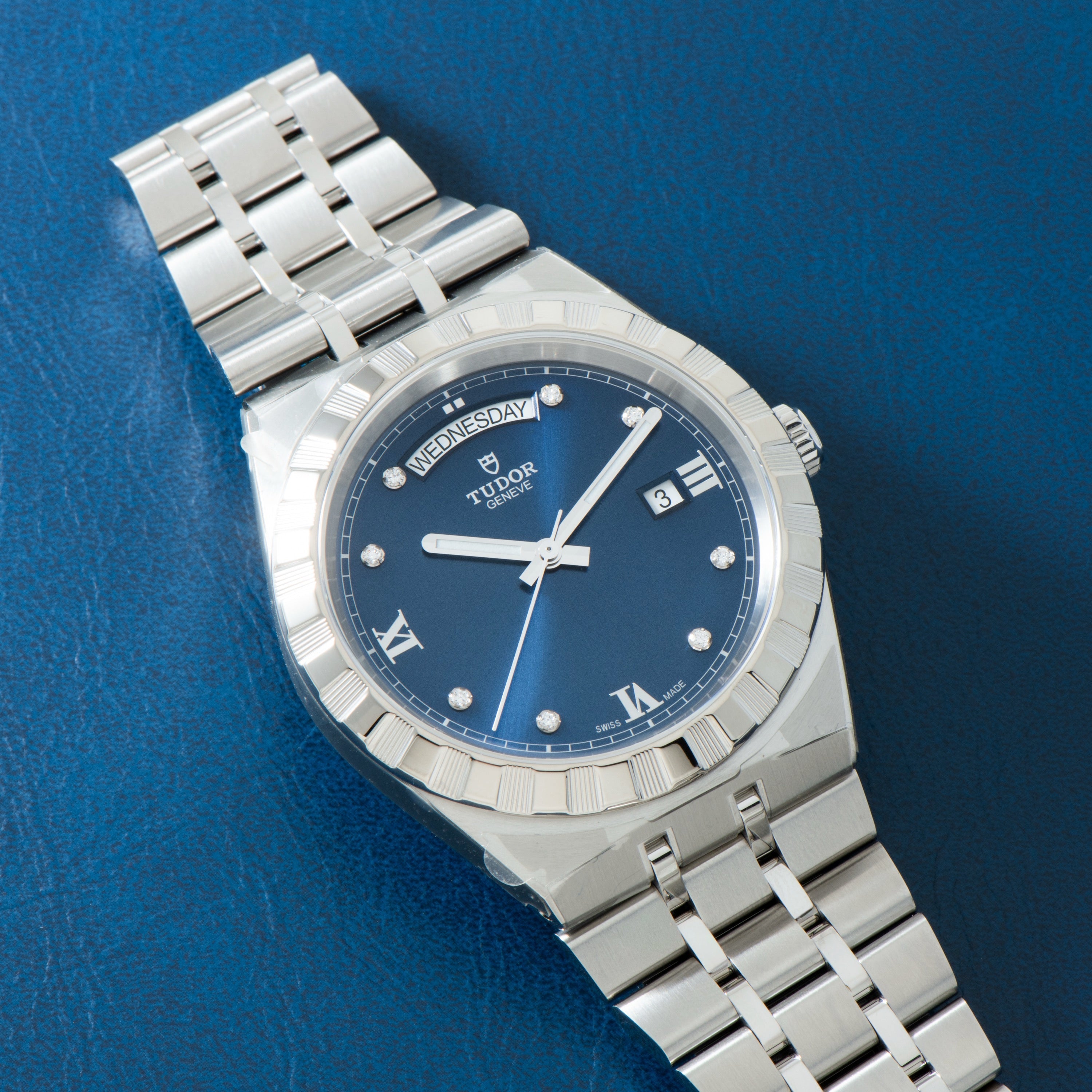 Royal | 40.5mm, Steel, Blue Dial