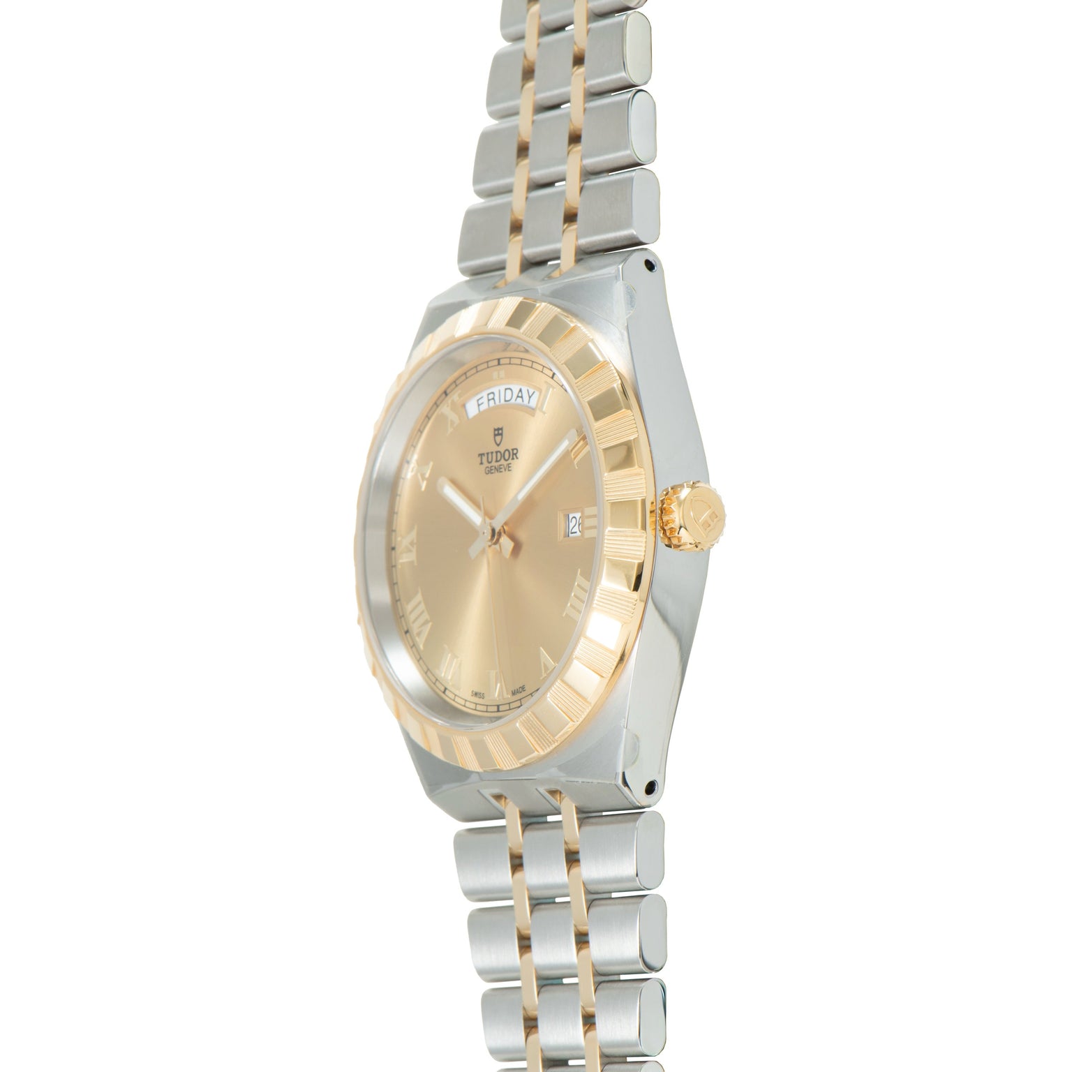 Royal | 41mm, Steel & Gold, Champagne Dial