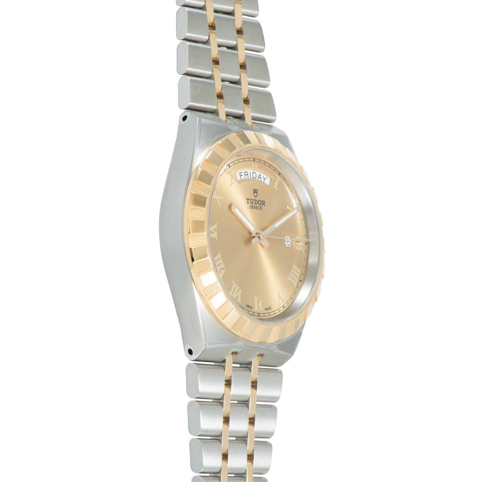 Royal | 40.5mm, Steel & Gold, Champagne Dial