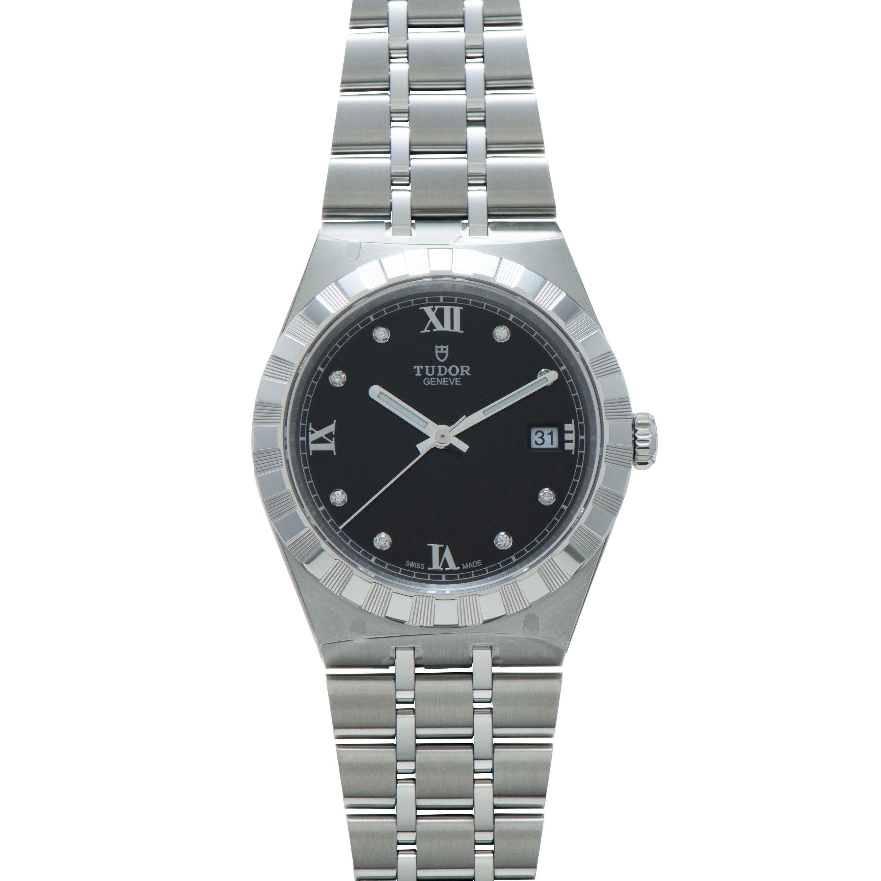 Royal | 38mm, Steel, Black Dial