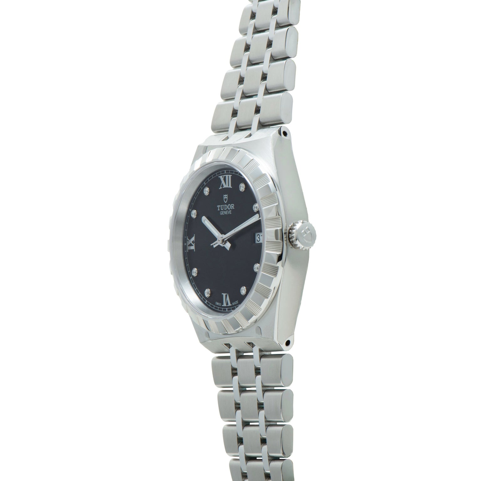 Royal | 38mm, Steel, Black Dial