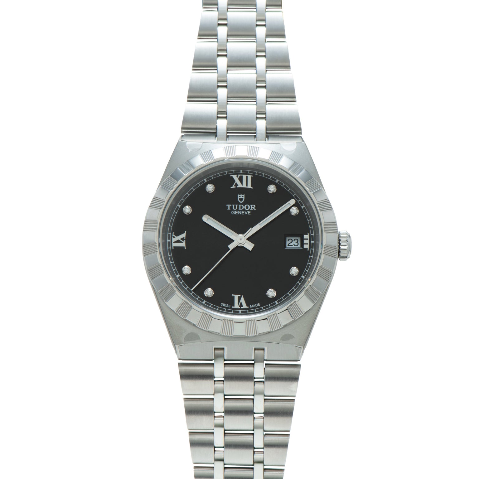 Royal | 38mm, Steel, Black Dial