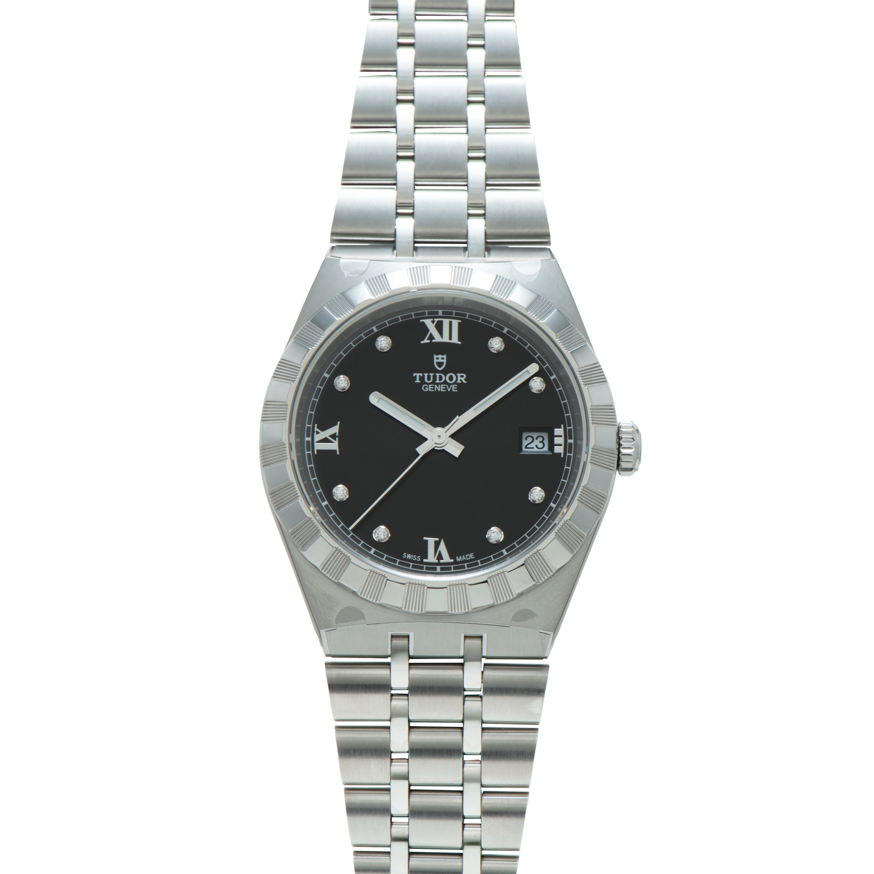 Royal | 38mm, Steel, Black Dial