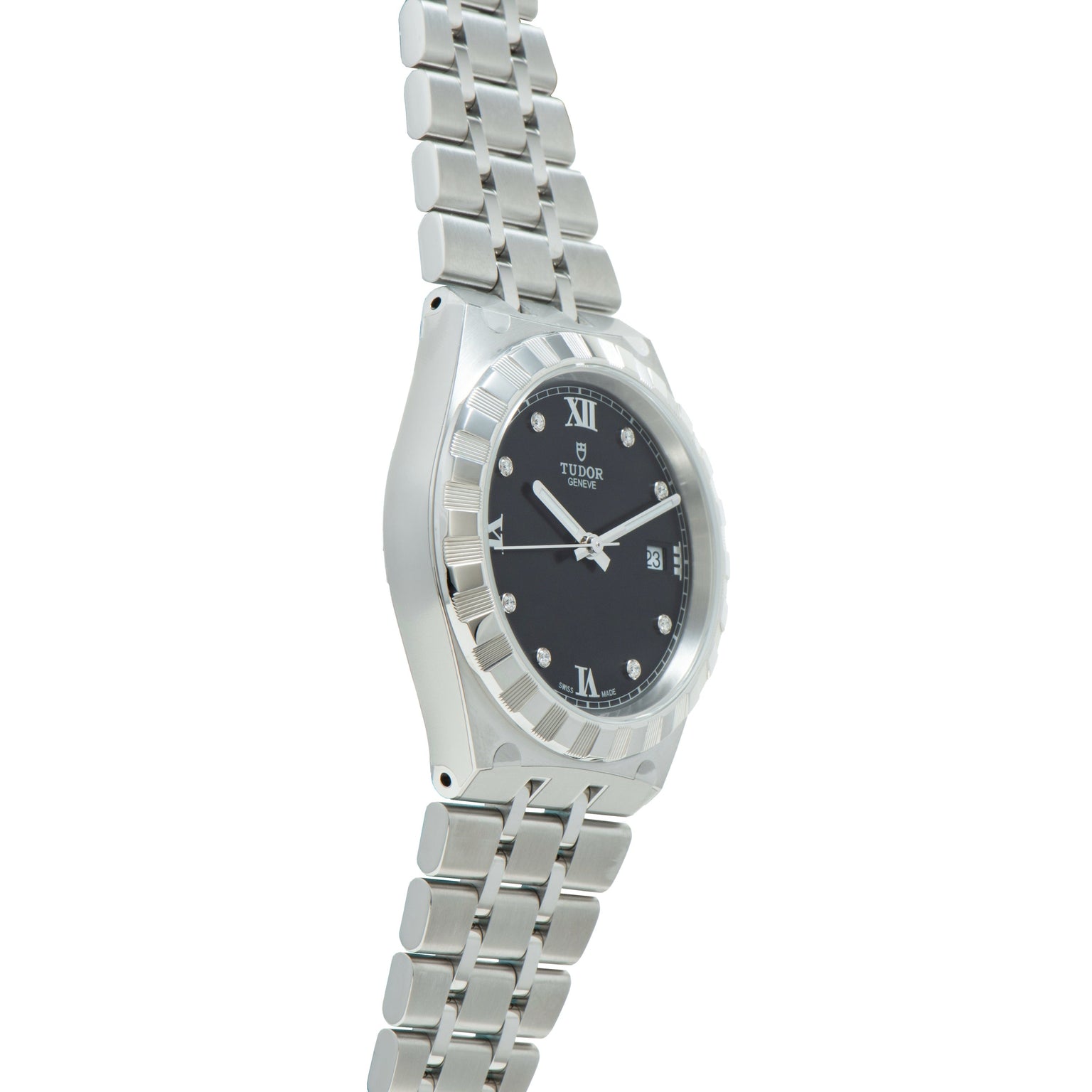 Royal | 38mm, Steel, Black Dial