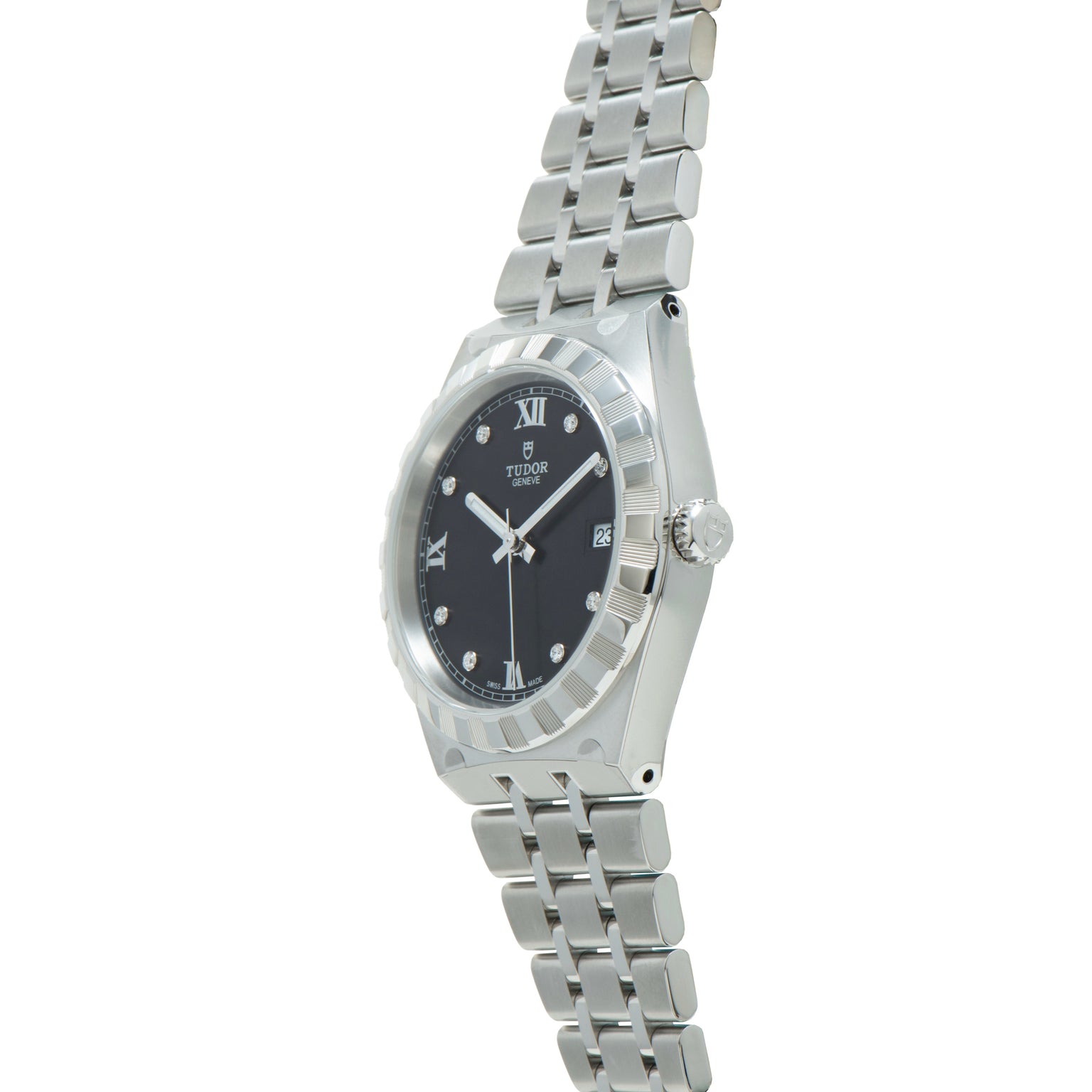 Royal | 38mm, Steel, Black Dial