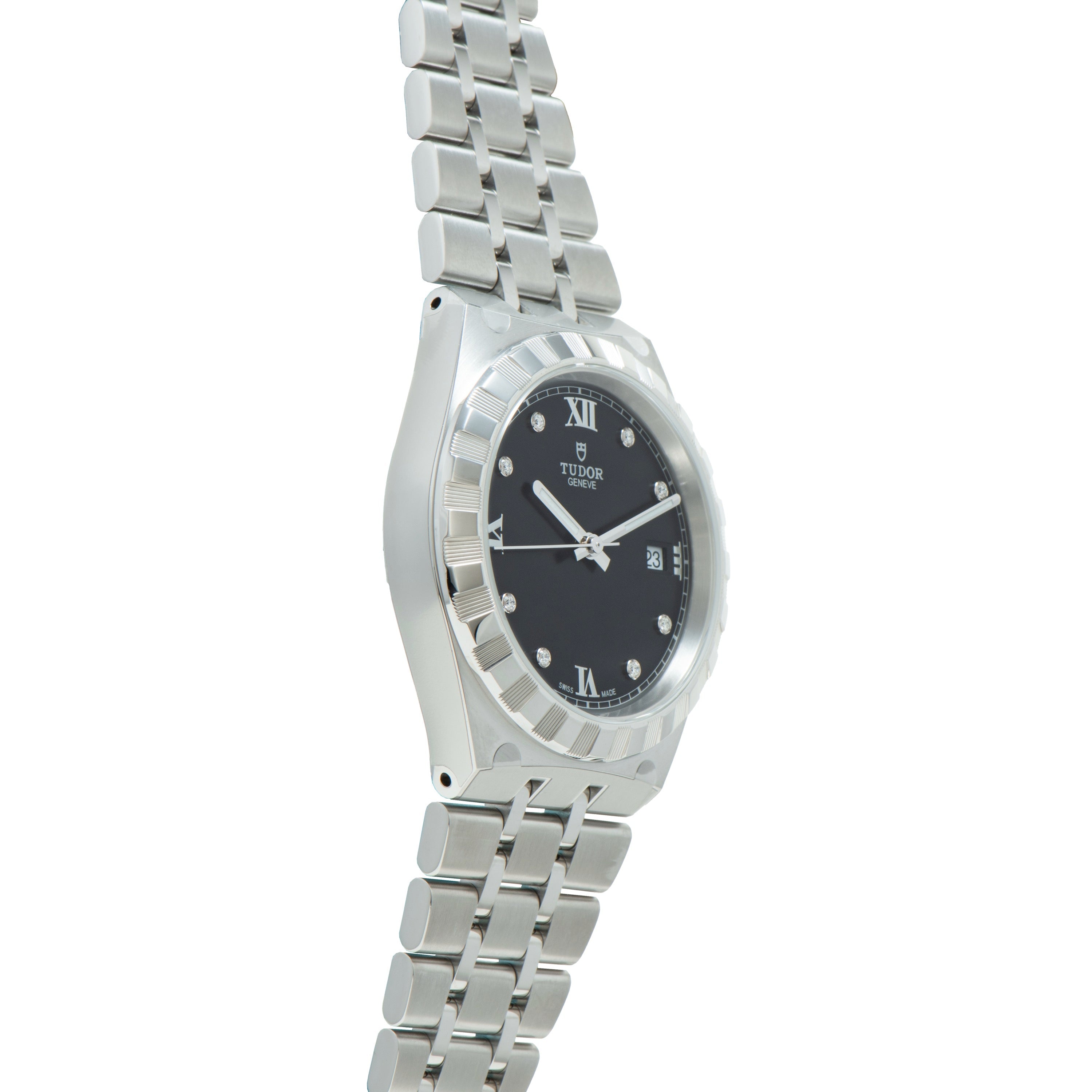 Royal | 38mm, Steel, Black Dial