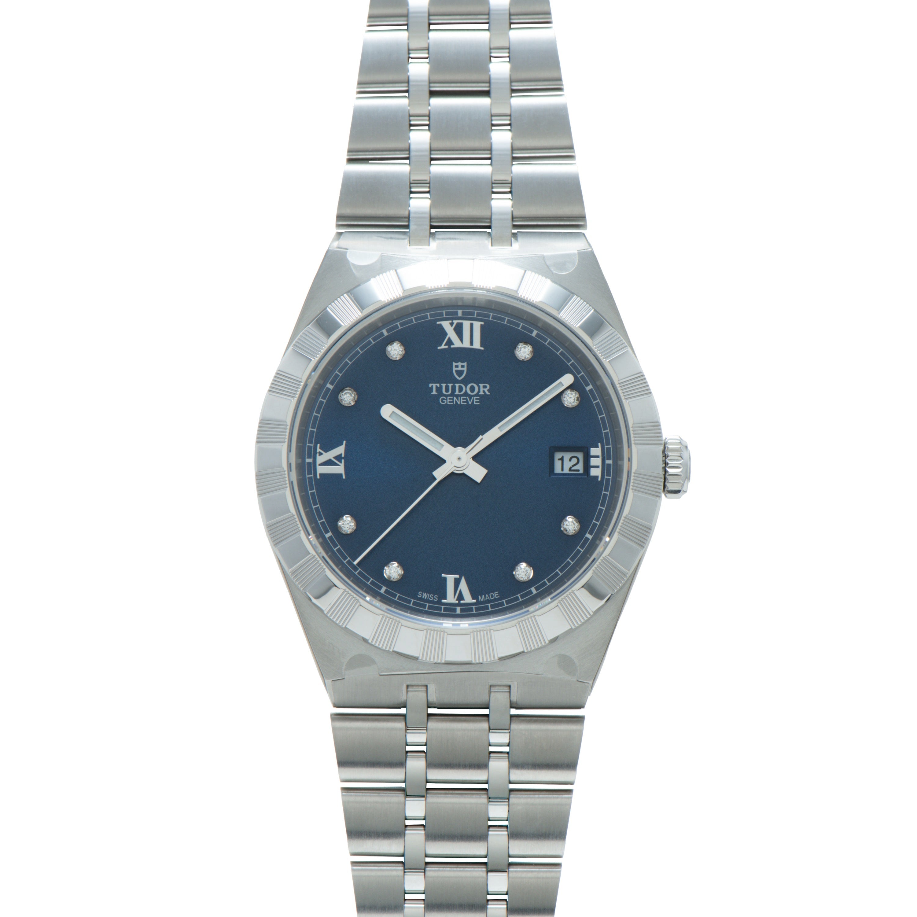 Royal | 38mm, Steel, Blue Dial