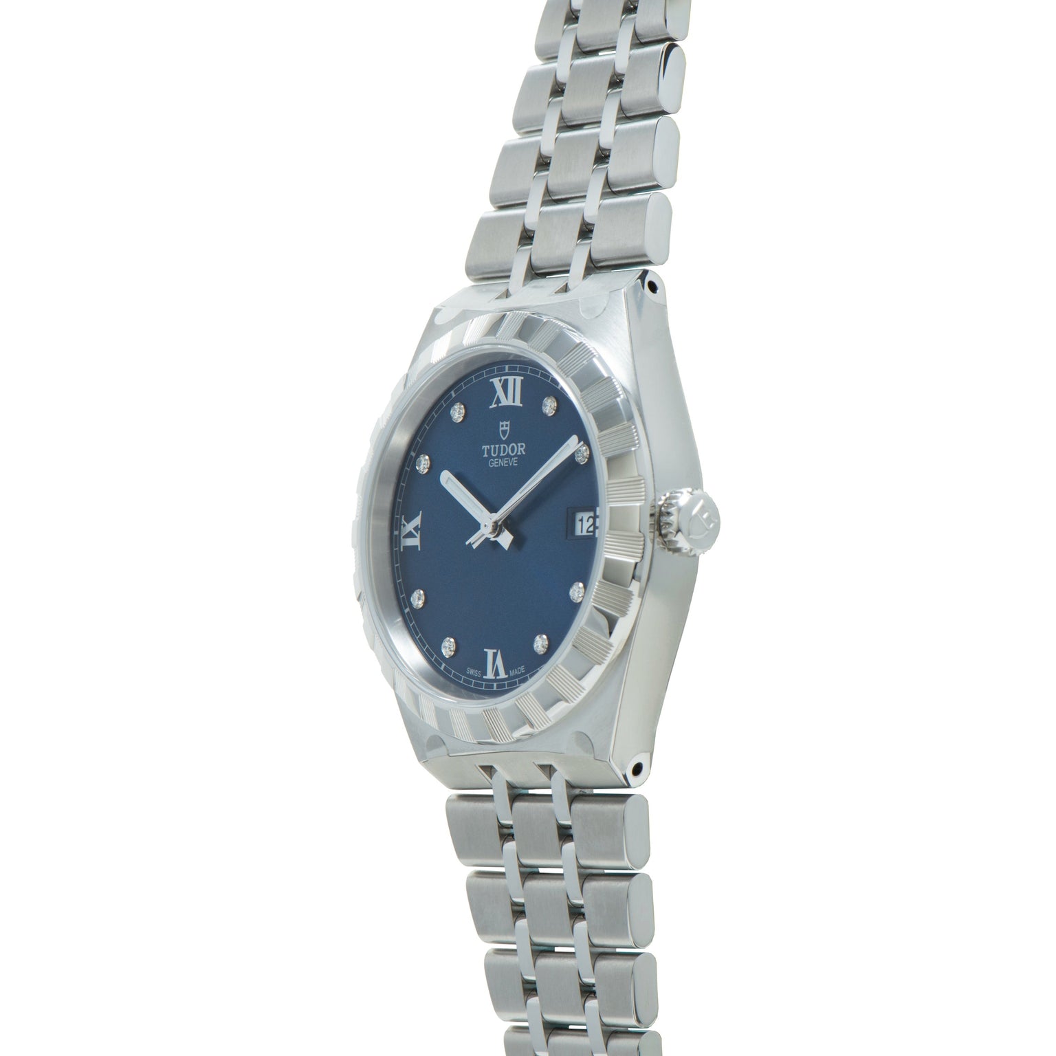 Royal | 38mm, Steel, Blue Dial