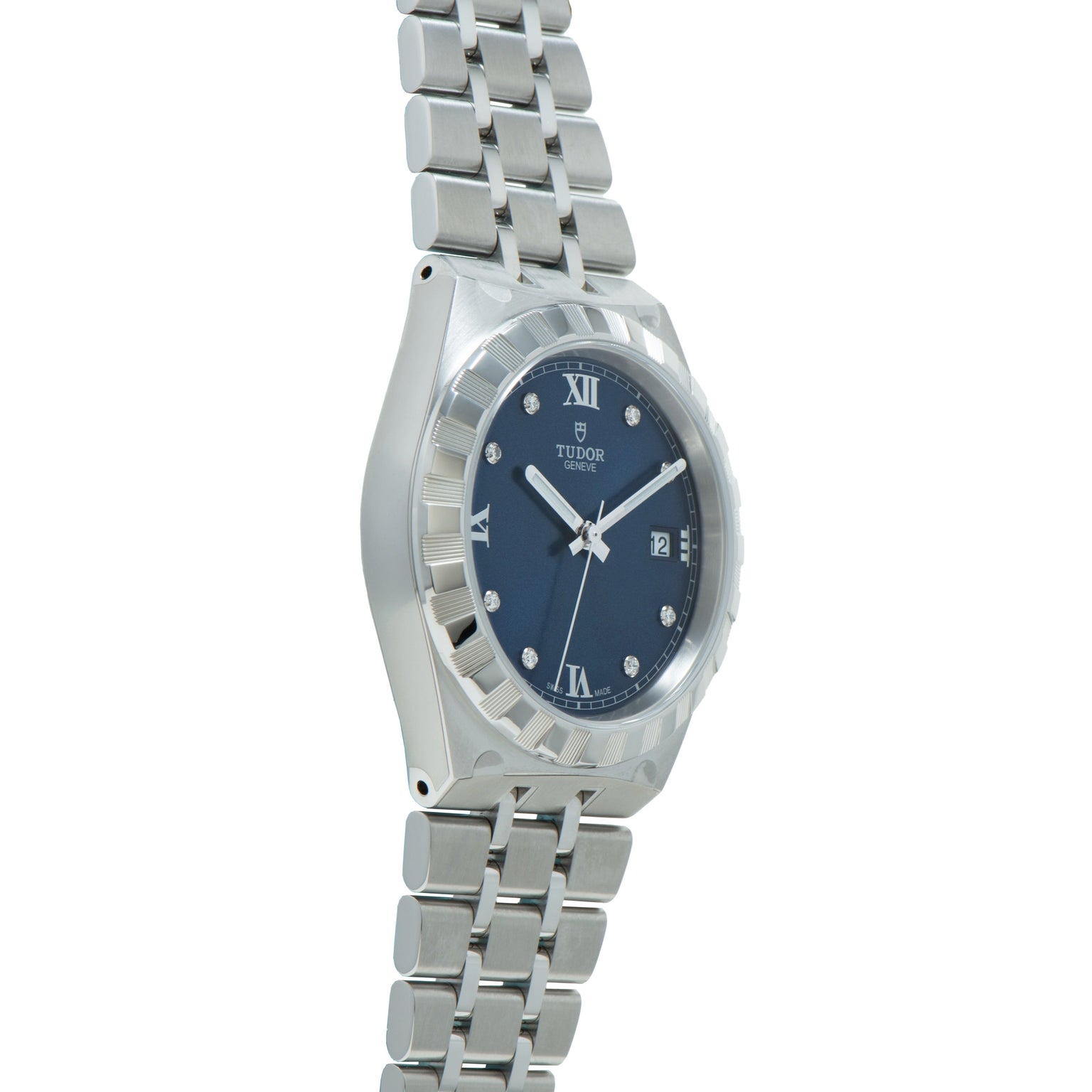 Royal | 38mm, Steel, Blue Dial