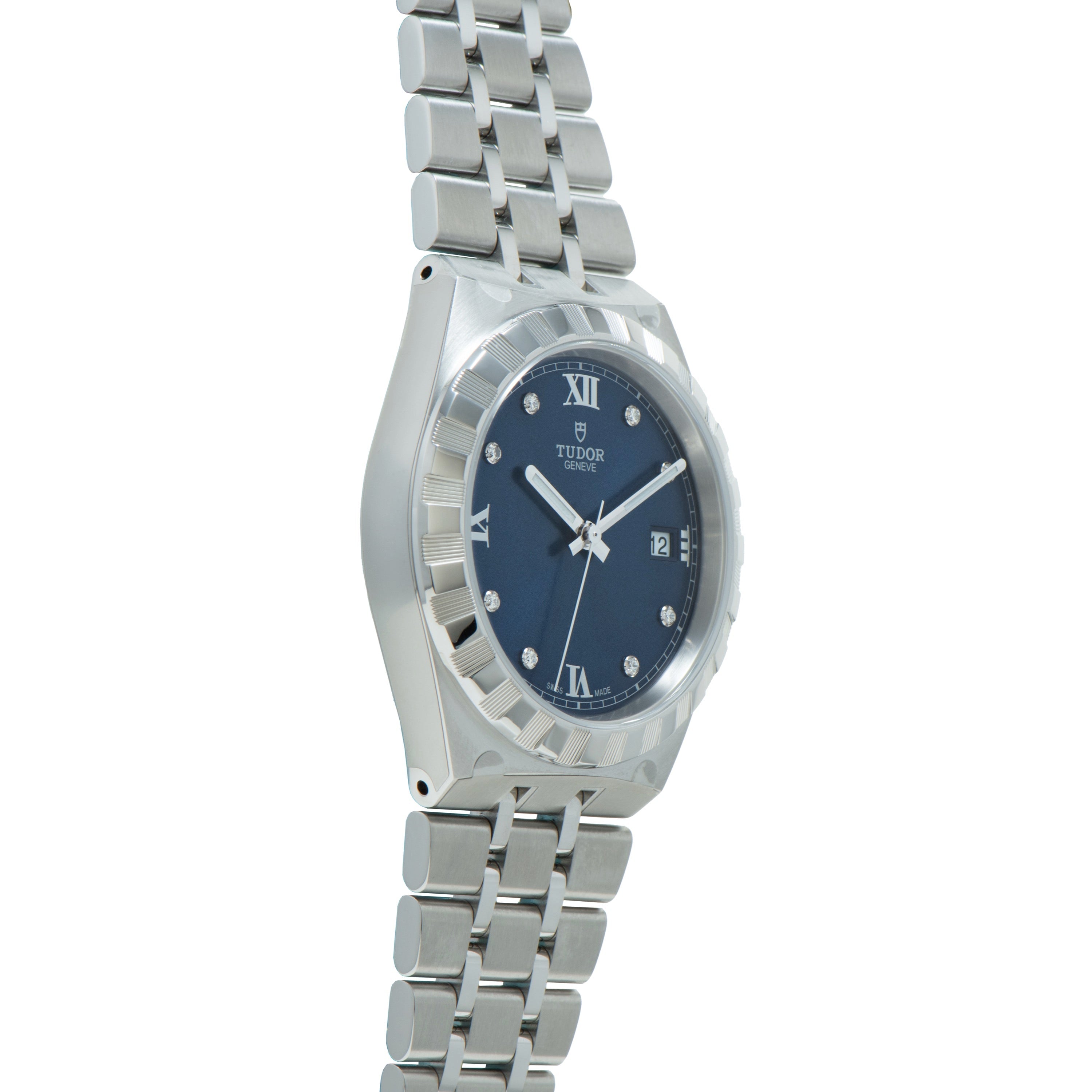 Royal | 38mm, Steel, Blue Dial