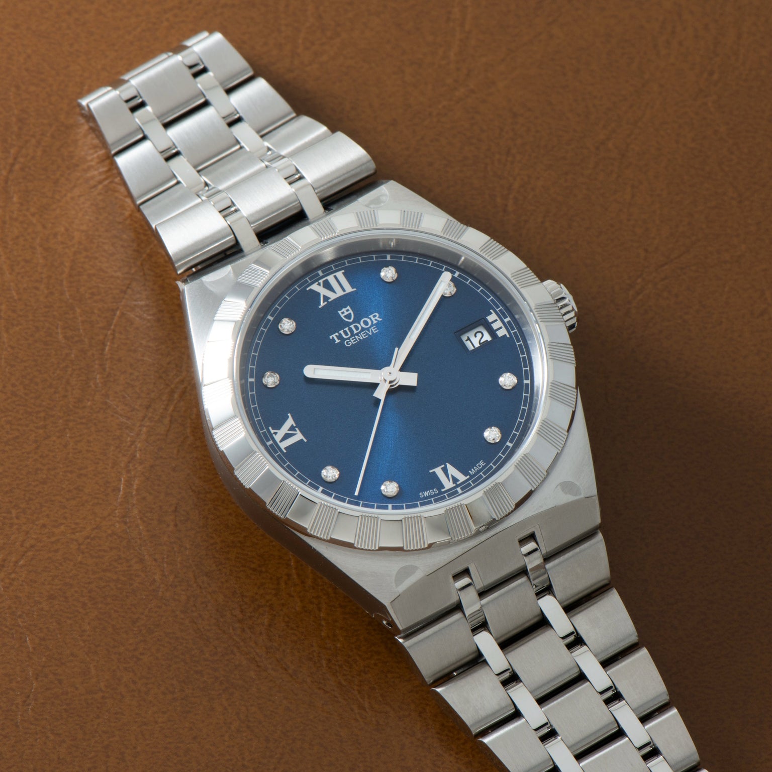Royal | 38mm, Steel, Blue Dial