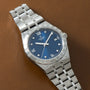 Royal | 38mm, Steel, Blue Dial