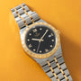 Royal | 38mm, Steel & Gold, Black Dial