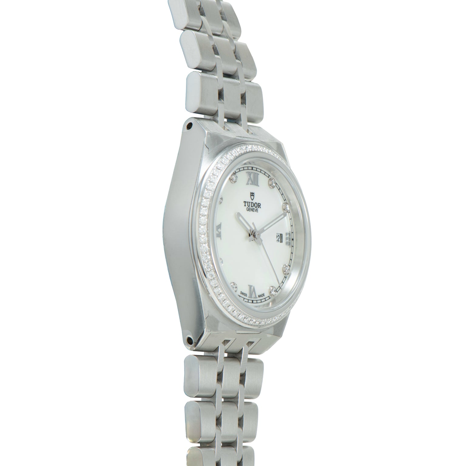Royal | 28mm, Steel, White Dial