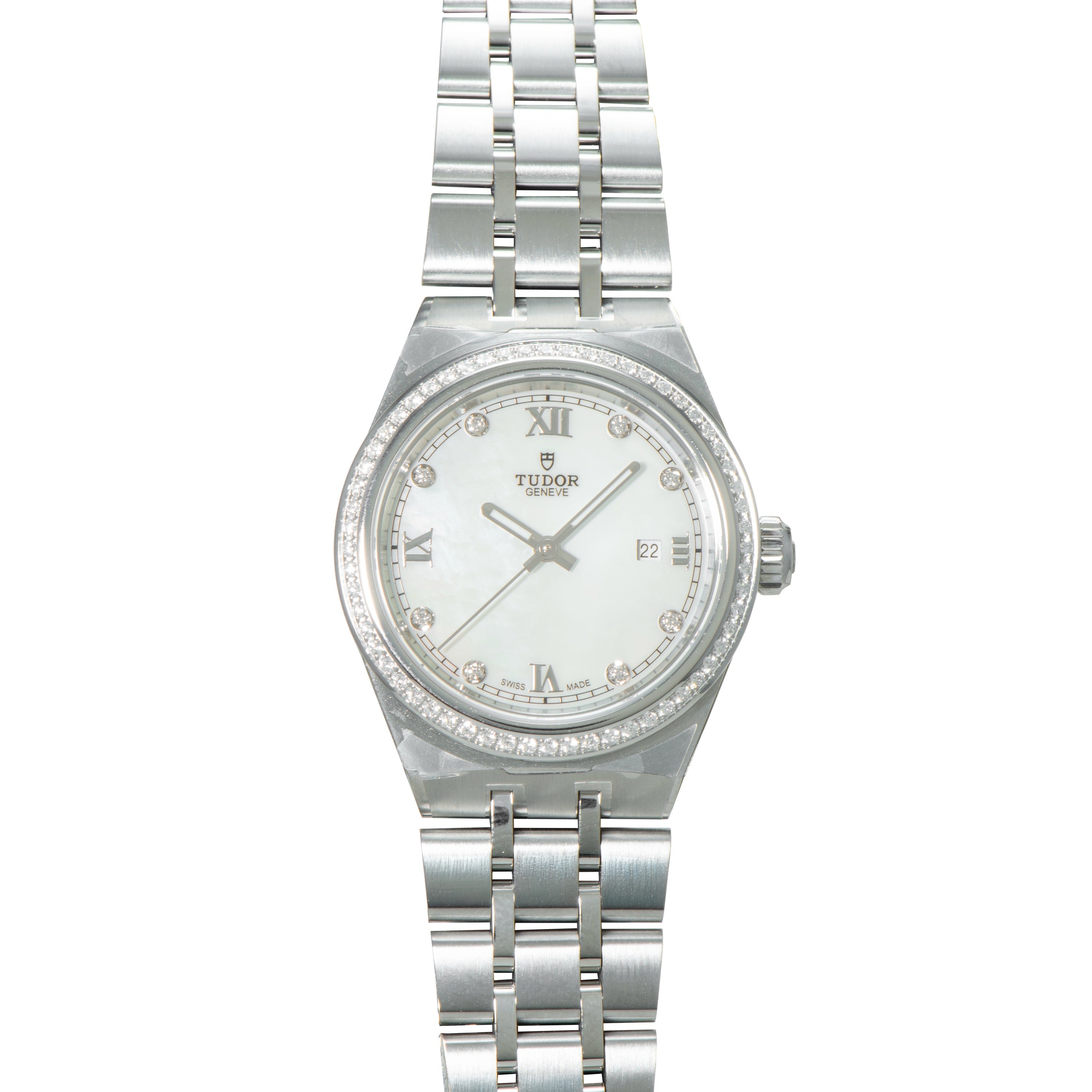 Royal | 28mm, Steel, White Dial