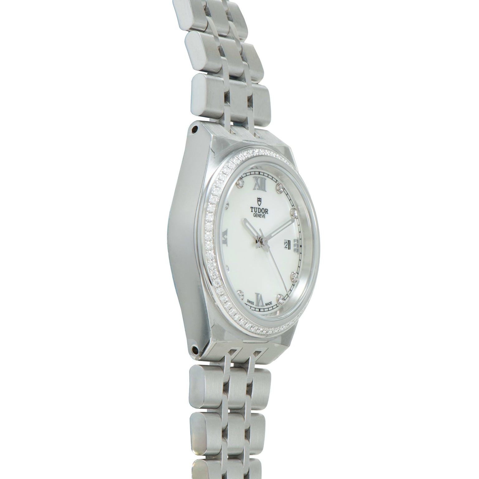 Royal | 28mm, Steel, White Dial