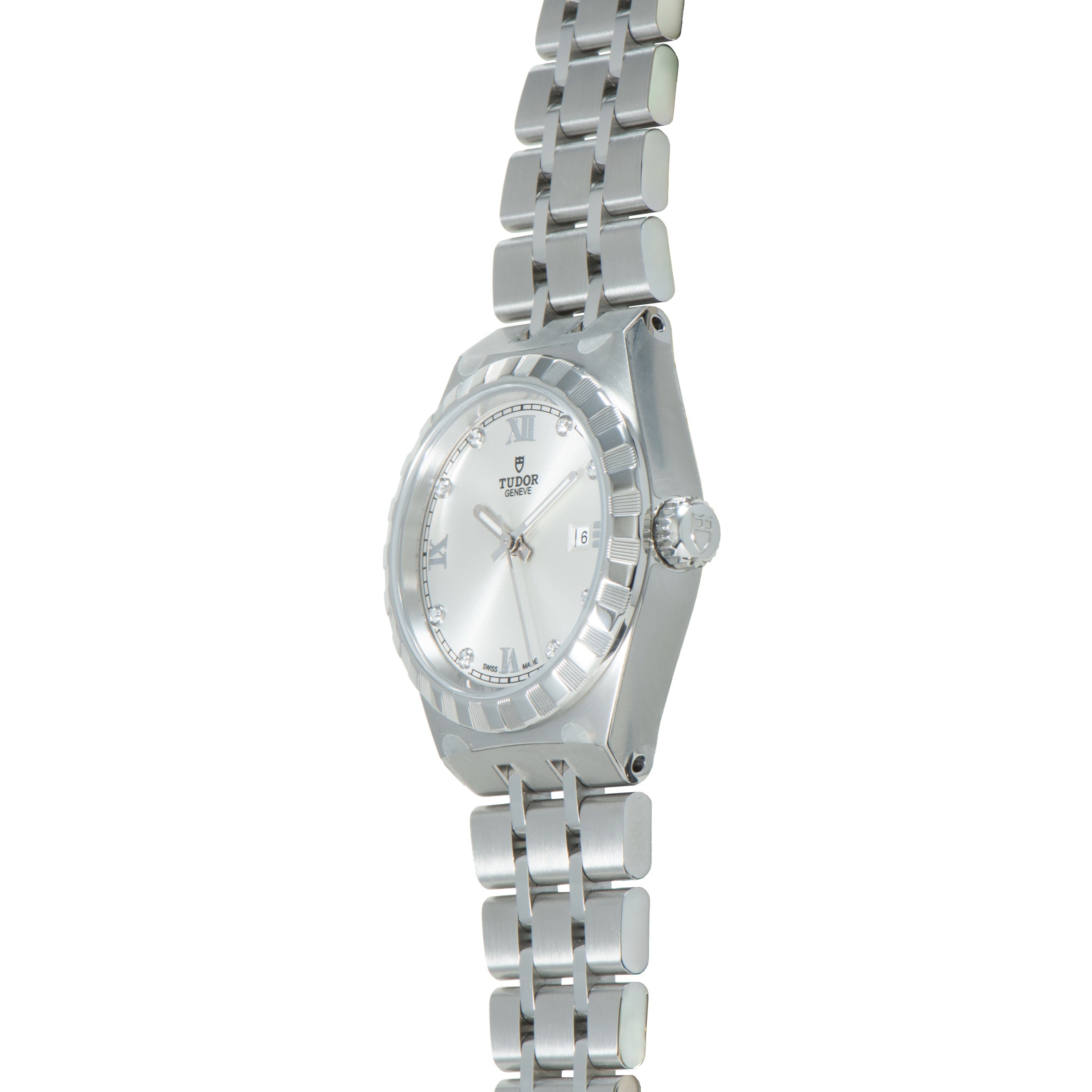 Royal | 28mm, Steel, Silver Dial