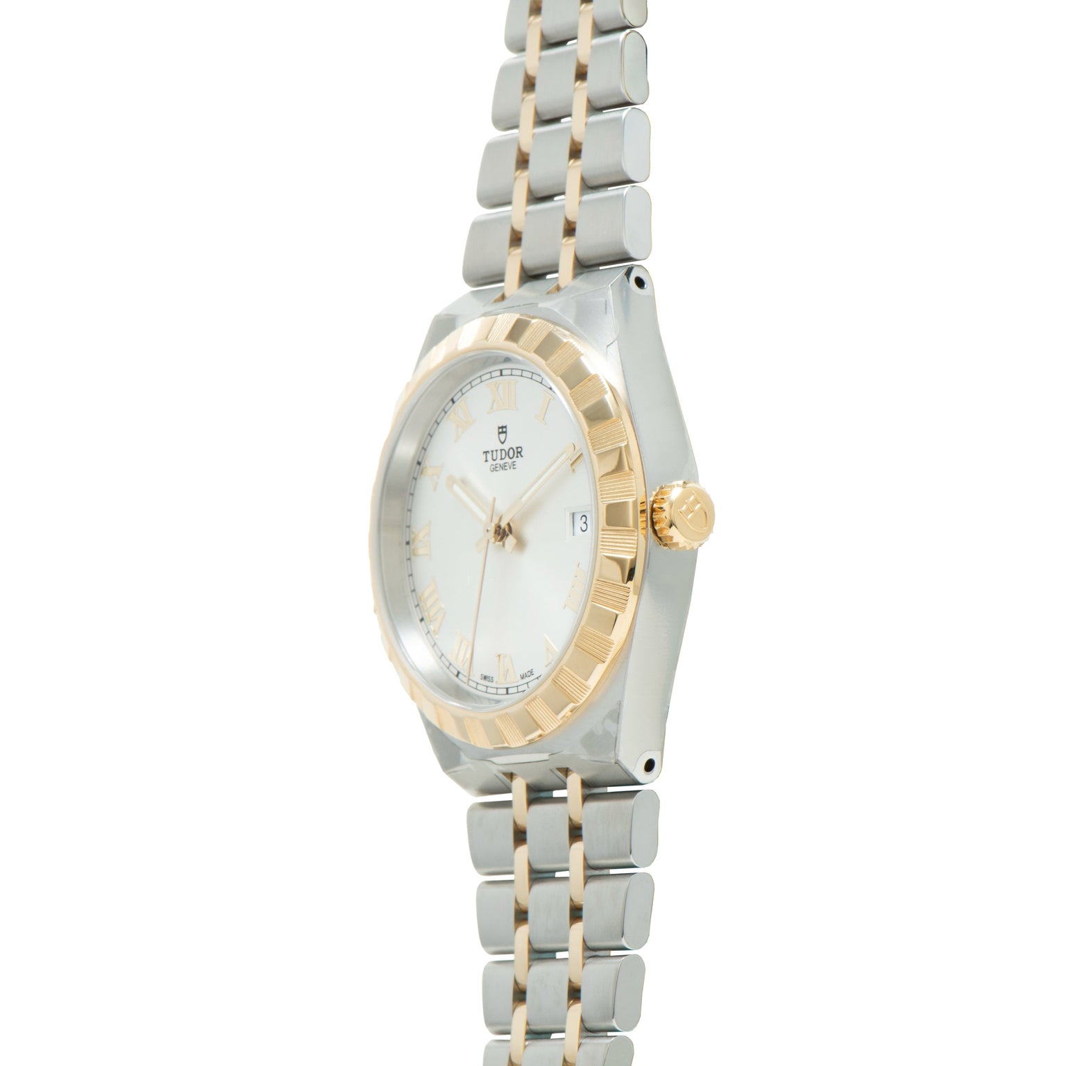 Royal | 38mm, Steel & Gold, Silver Dial